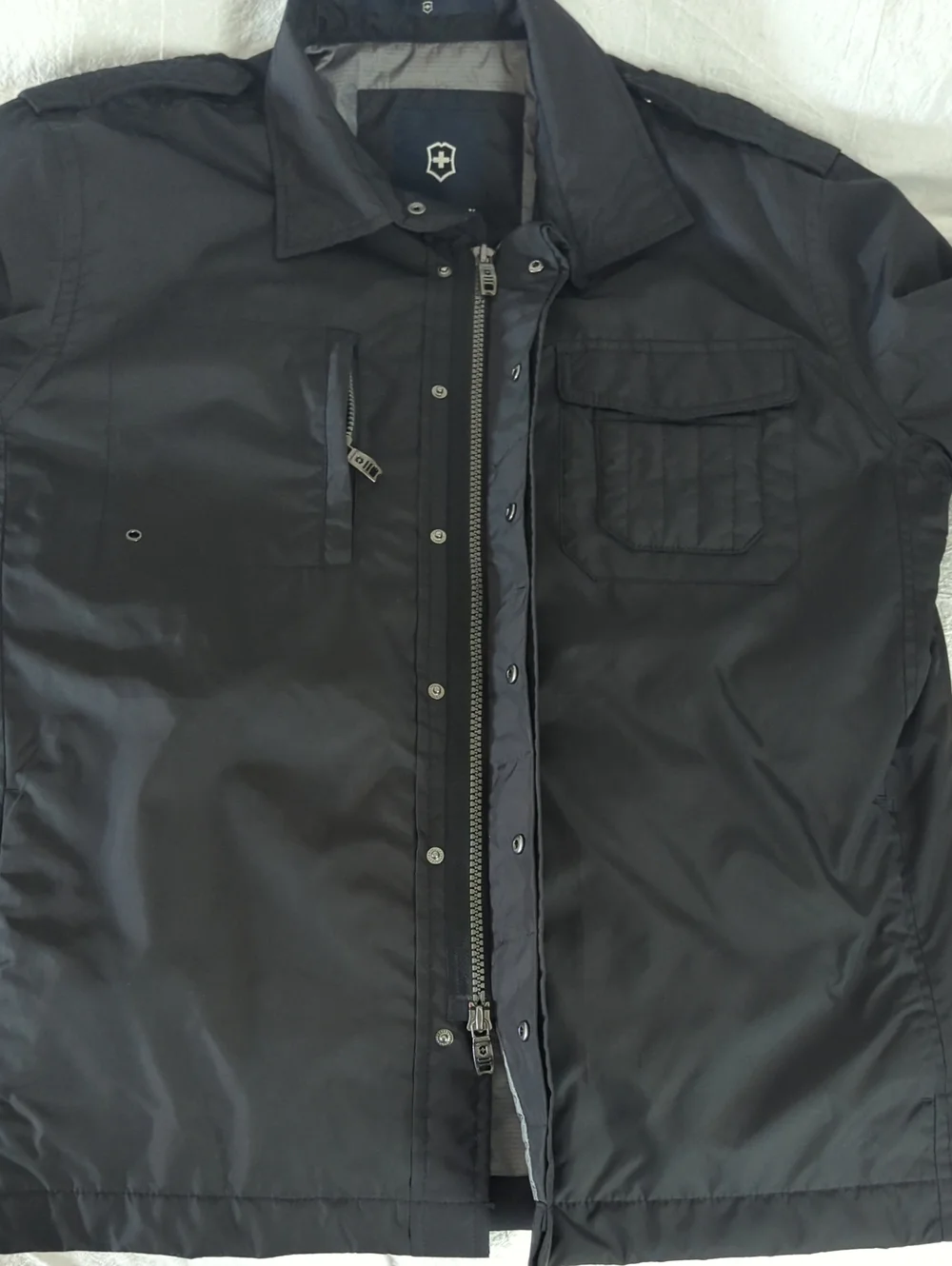 Victorinox Swiss Army Pertex 163 Field Utility Jacket Mens Sz M Black